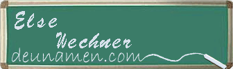 Else Wechner Visitenkarte